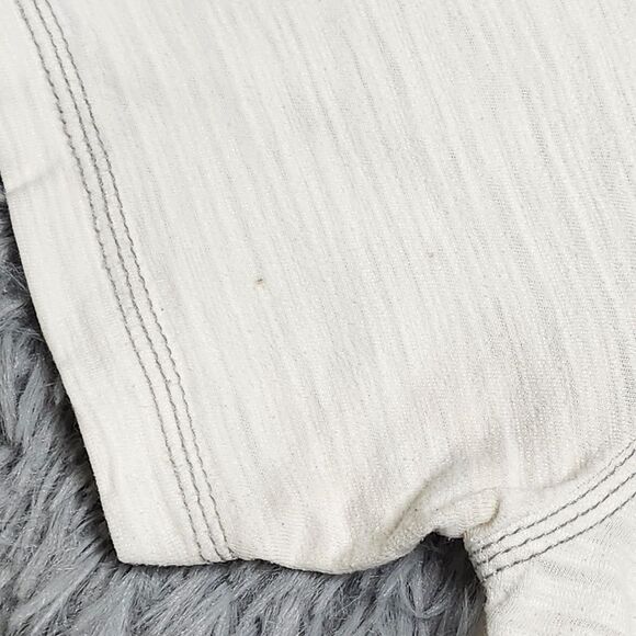 BKE‎ Polo Shirt Mens Large Standard Fit Chest Pockets Casual Button Up White - Picture 3 of 10